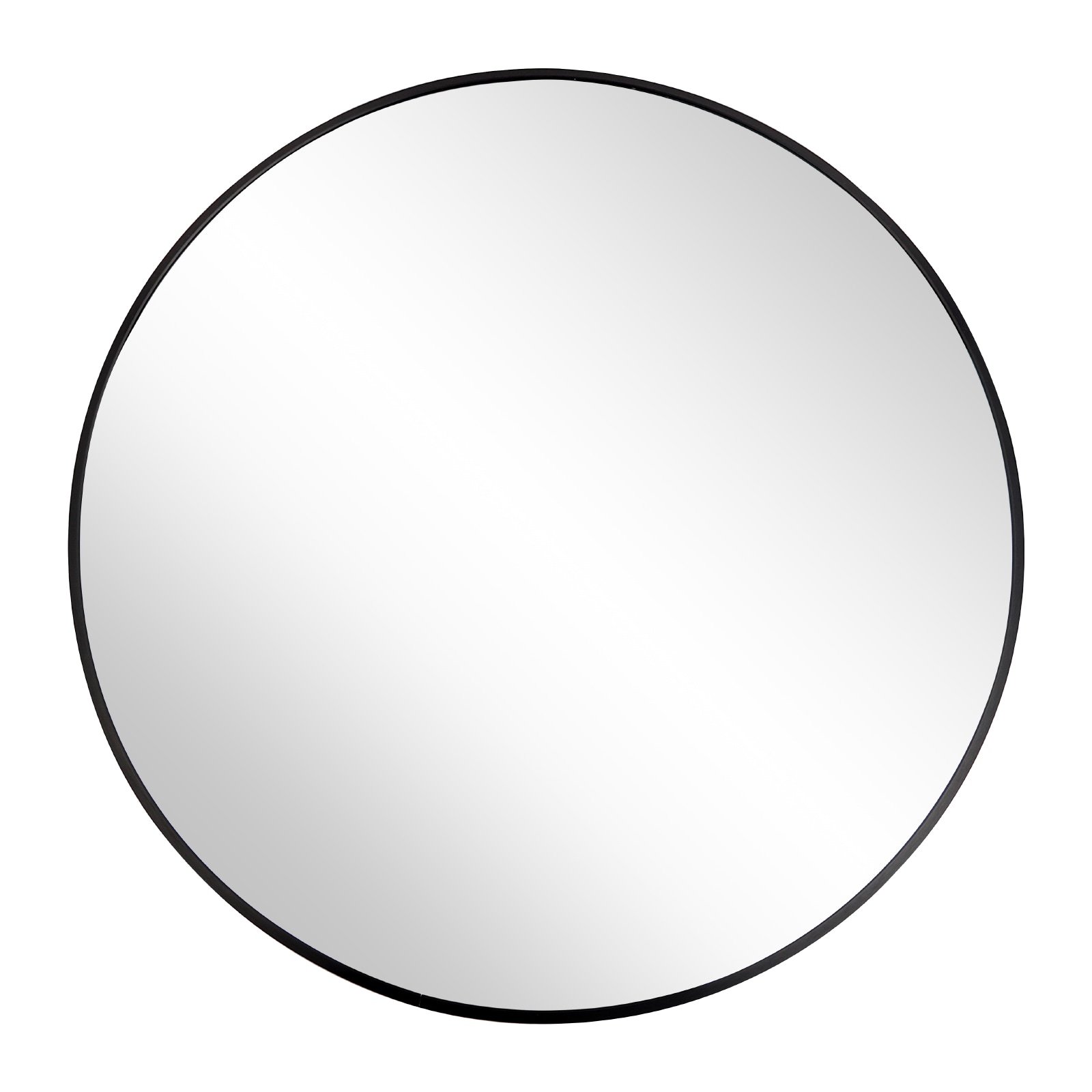Round Mirror, Black Round Mirror 24 Inch, Circle Wall Mirror Metal Frame, Black Circle Bathroom Mirror, Circular Mirrors For Wall, Living Room, Bedroom, Vanity, Entryway, Hallway._voghion.com
